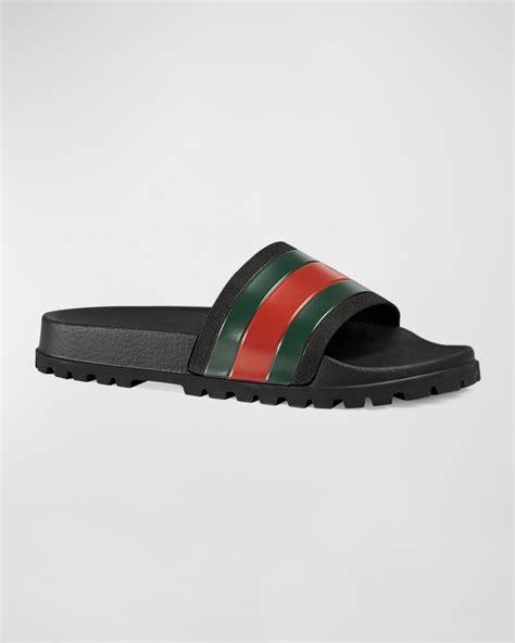 gucci 456234k5y00 pursuit treck leather sandal|neiman marcus men's gucci.